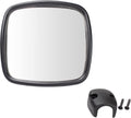 TRQ Lower Side Mirror Chrome Manual Convex Glass - Direct Fit