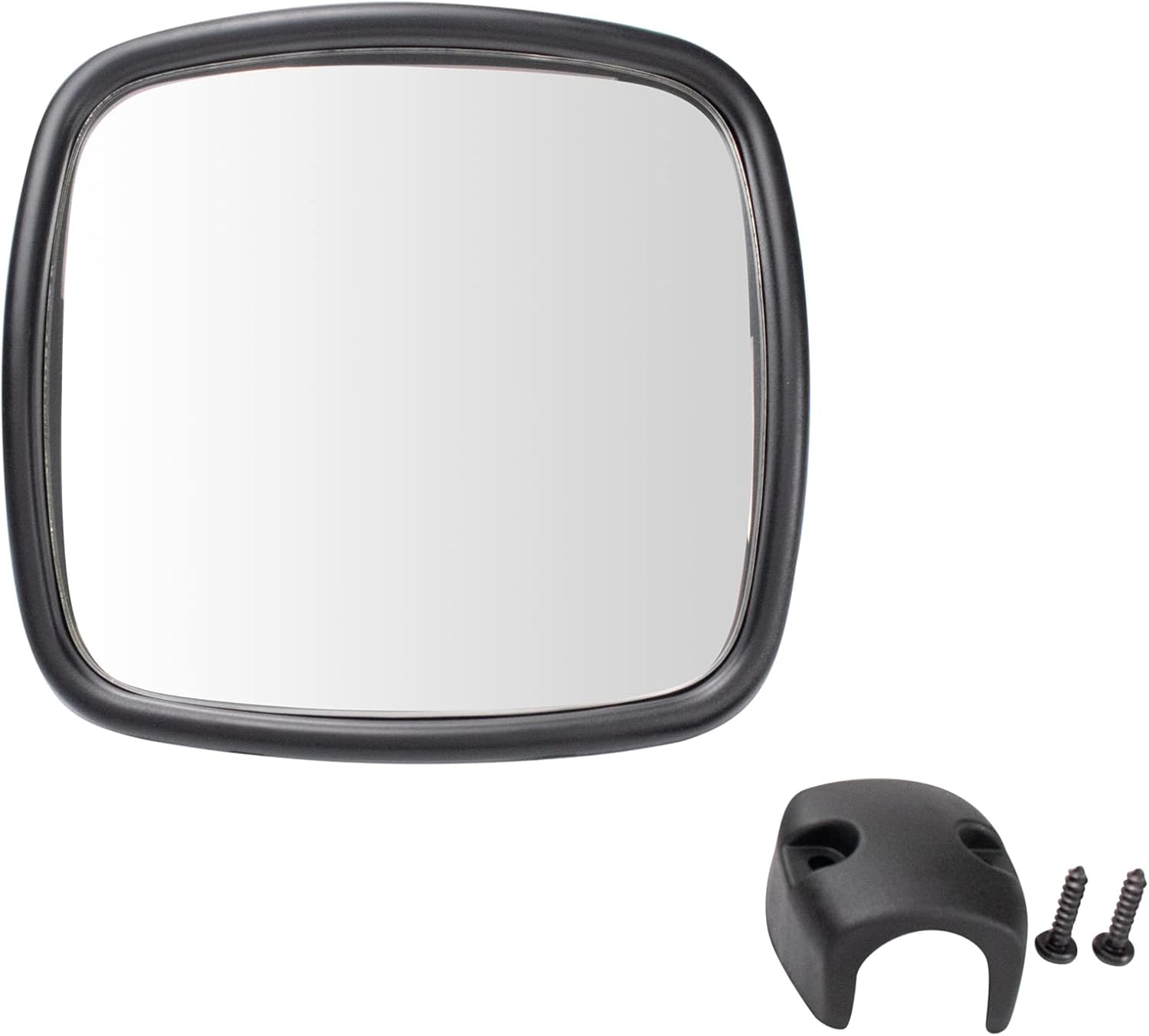 TRQ Lower Side Mirror Chrome Manual Convex Glass for Freightliner