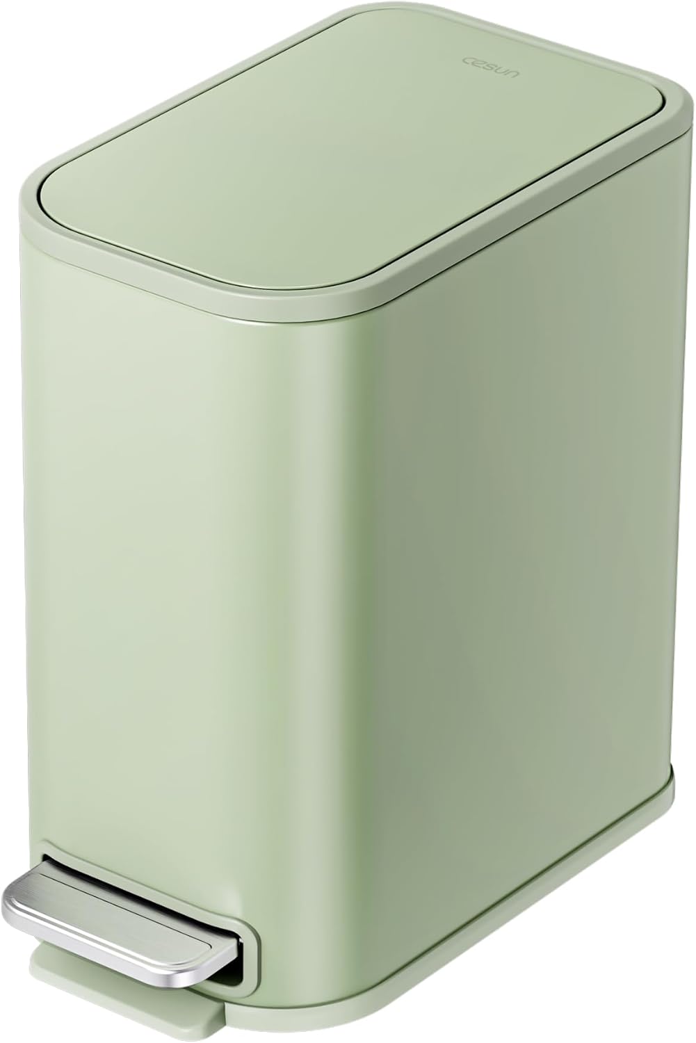 Cesun Small Bathroom Trash Can with Lid Soft Close Design