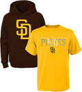 MLB Youth Boys Performance Hoodie & Tee Combo for Padres Fans