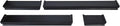 Floating Crown Molding Shelves Set of 4 - Classic Black Floating Wall