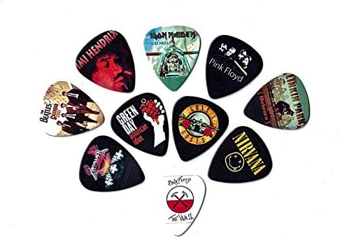 Legendary Bands Guitar Picks 10-Pack (0.71mm Medium) - Rock On!