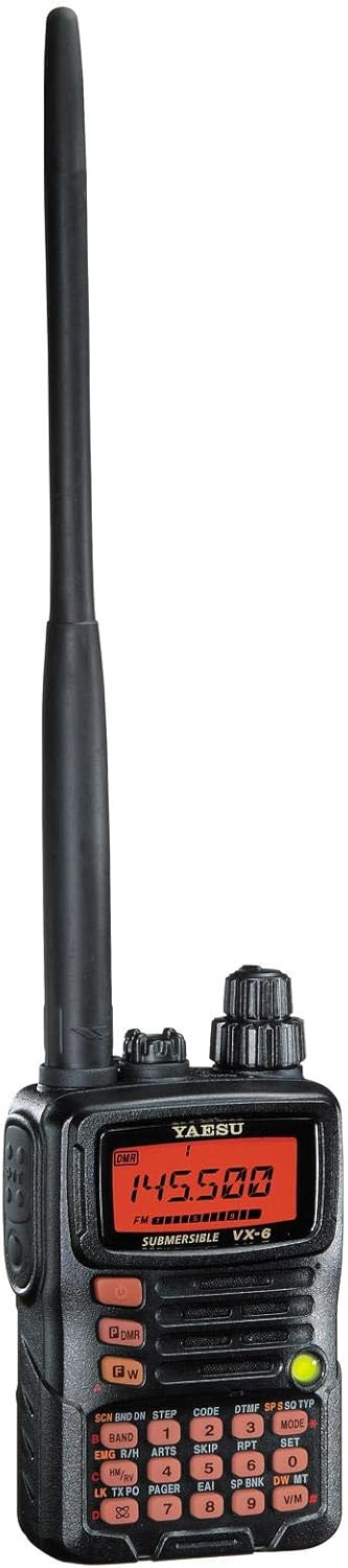 Tri-Band Yaesu VX-6R Submersible Amateur Ham Radio Transceiver