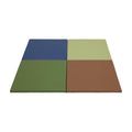 ECR4Kids SoftZone Play Patch Activity Mat Squares, Modular 4-Pack