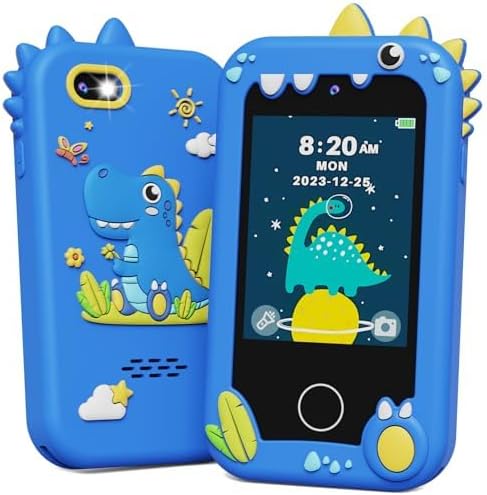KOKODI Kids Smart Phone: Dual Camera, Dino Play, Preschool Learning!