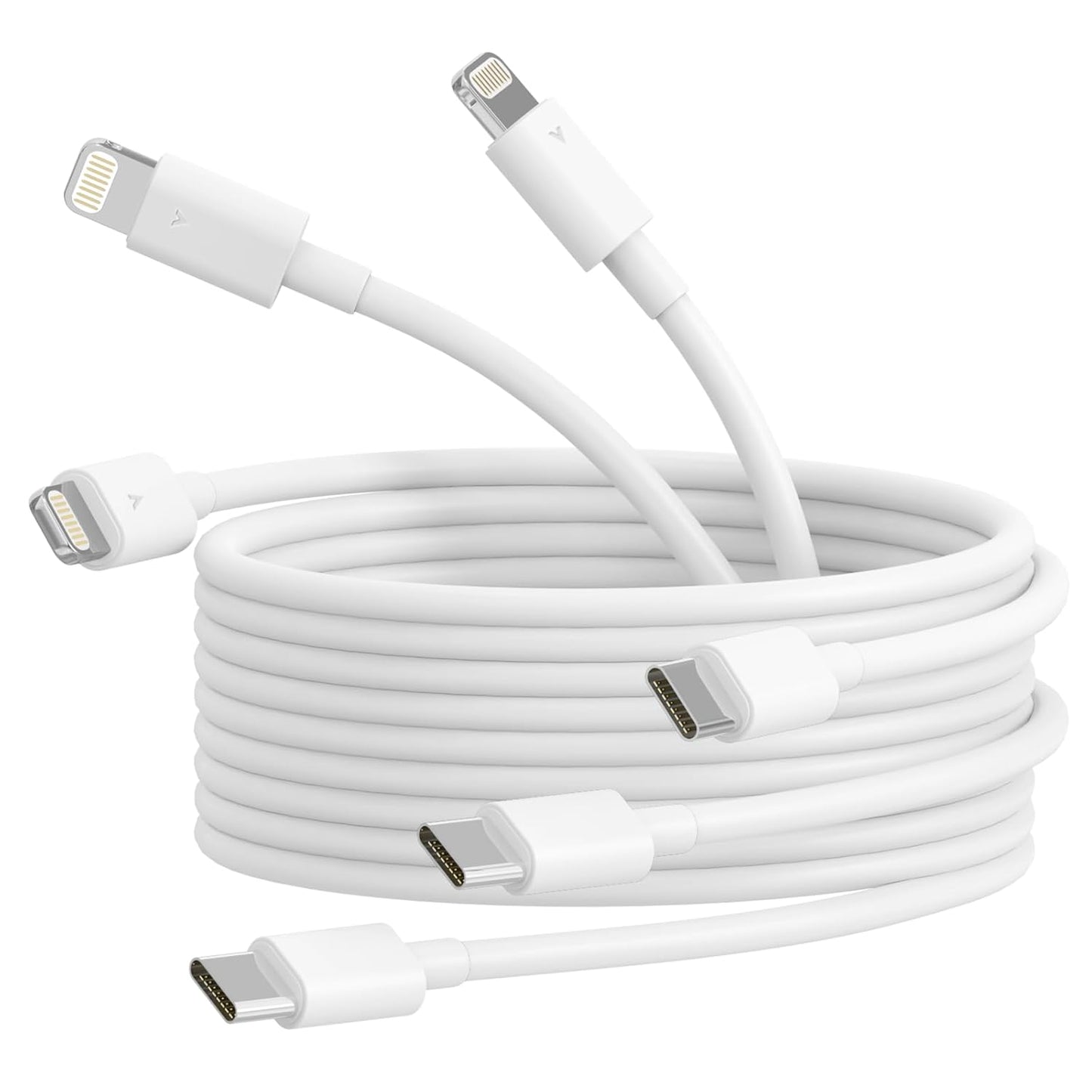 Fast Charge iPhone Anywhere: 3Pack 6ft Type C to Lightning Cables
