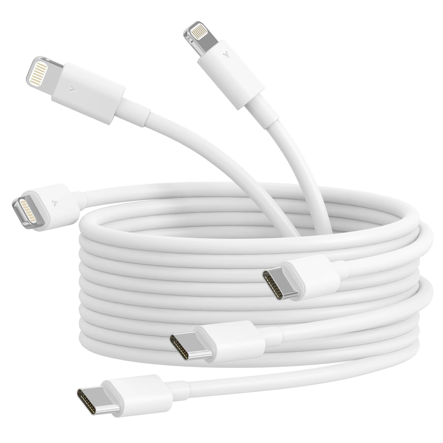 Fast Charge iPhone Anywhere: 3Pack 6ft Type C to Lightning Cables