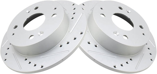 TRQ Rear Performance Brake Rotors Set for Acura CL and Honda Accord
