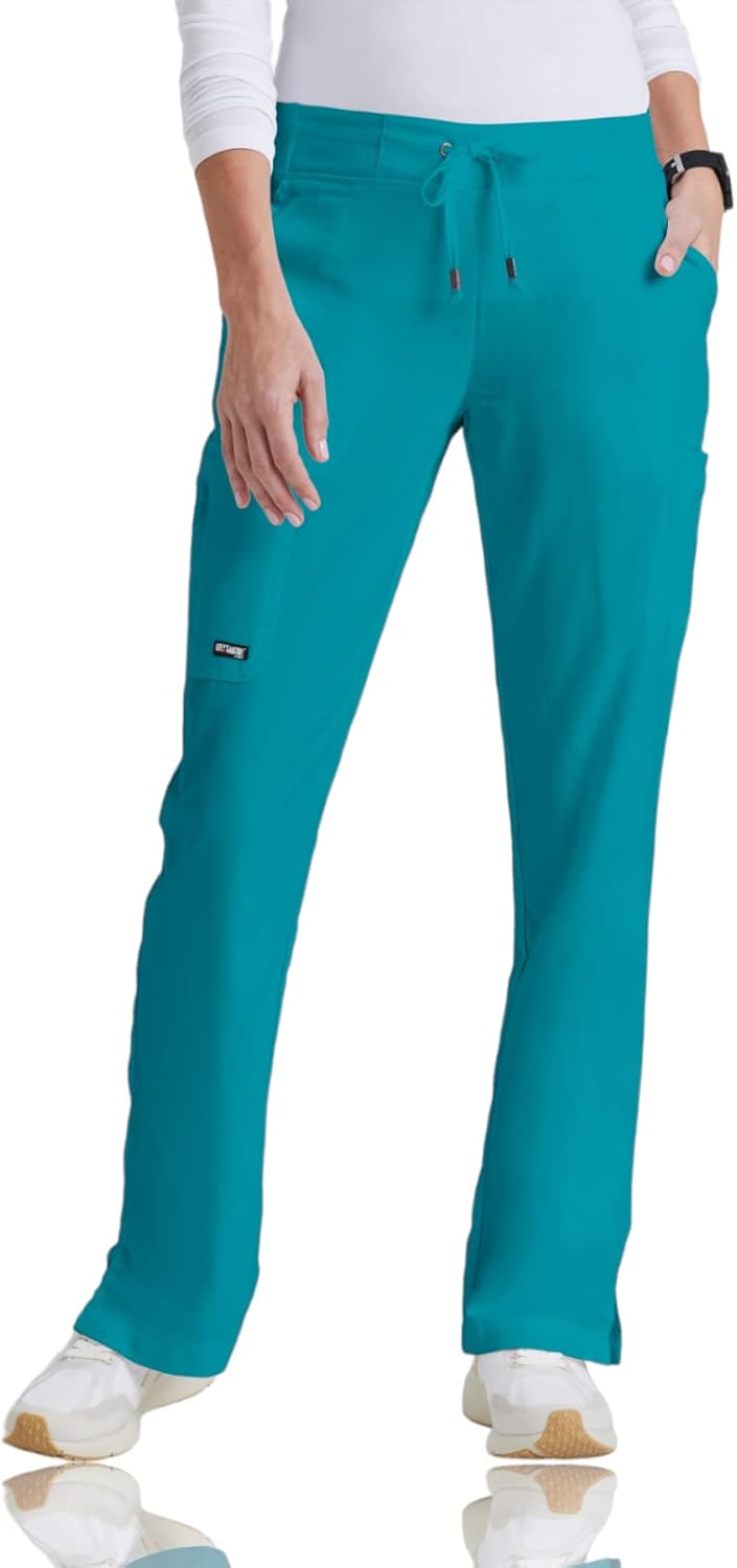 Grey's Anatomy Scrubs Mia Pant for Women with Elastic Back Waist