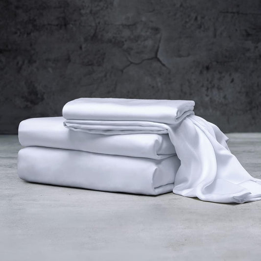 LUXOME Luxury Sheet Set - King Size Bamboo Viscose Deep Pockets