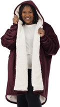 Sherpa Lined Original Wearable Blanket - Oversized Hooded Comfort