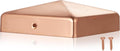 Tandefio 6x6 Solid Copper Post Caps 8-Pack - Durable Pyramid Caps