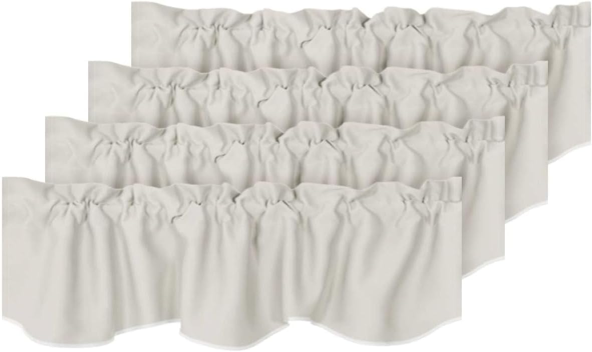 H.VERSAILTEX Blackout Curtain Valances for Kitchen and Living Room