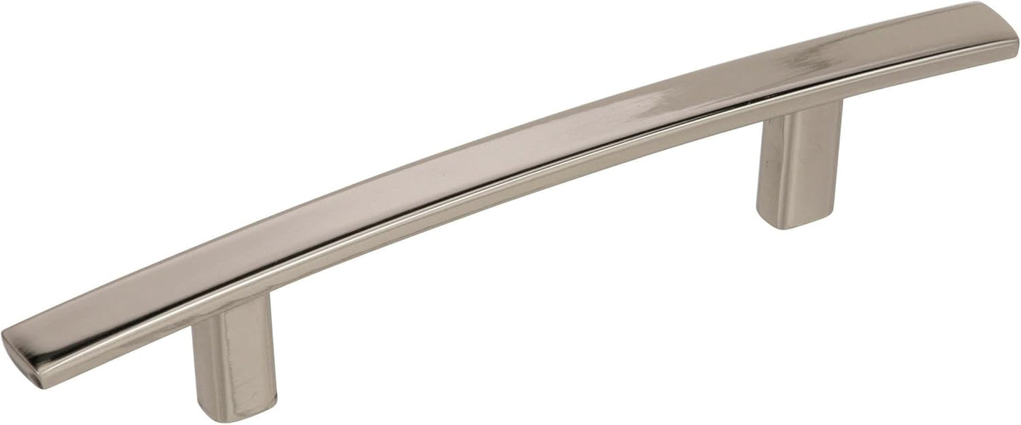 Amerock Cyprus 3-3/4 inch Polished Nickel Cabinet Pulls - 10 Pack