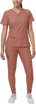 Adar Pro Flawless Plus Scrub Set for Women - Chic Comfort