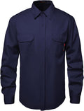SKSAFETY 7oz FR Shirts for Men - Hi Vis Flame Resistant Longsleeve 3