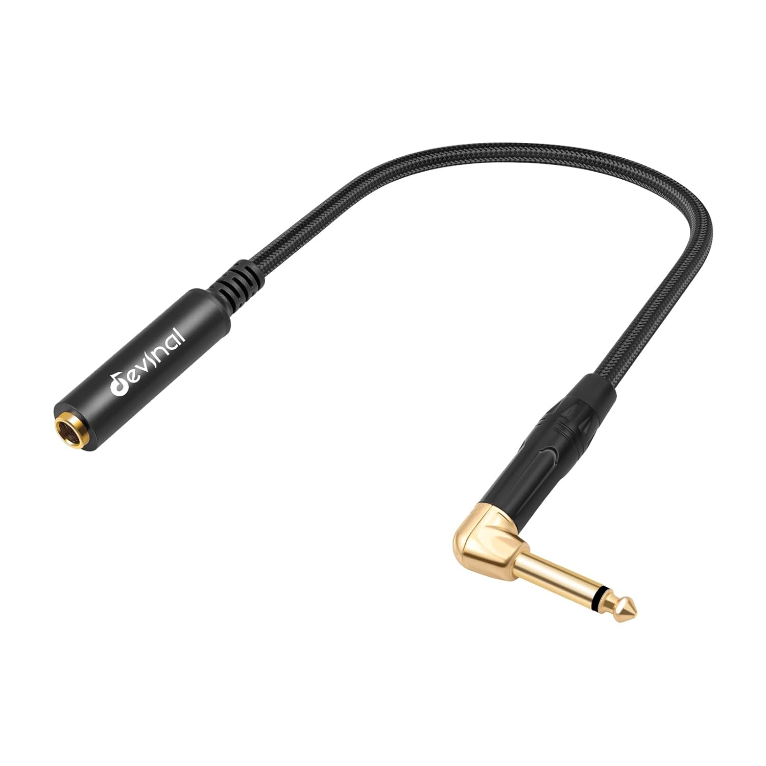 Devinal 1FT Right Angle Guitar Cable - V Shape Ready!