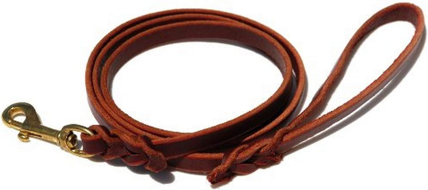 Ray Allen Mfg Signature K9 Braided Leather Leash for Dogs