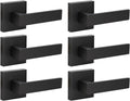 KNOBWELL Dummy Door Lever Matte Black - Easy Install, Heavy Duty