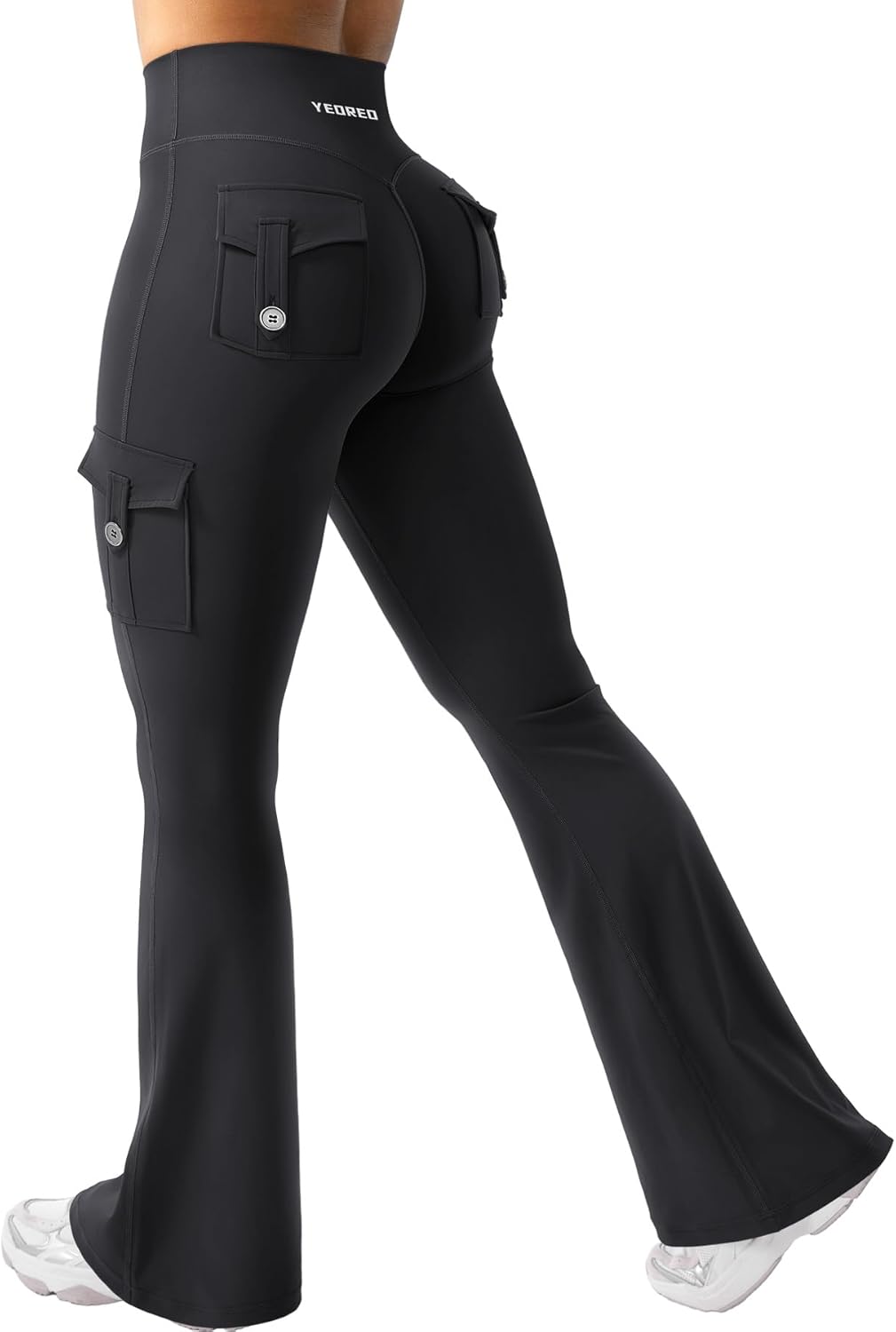 YEOREO CoreFlex Women Workout Flare Leggings with Pockets