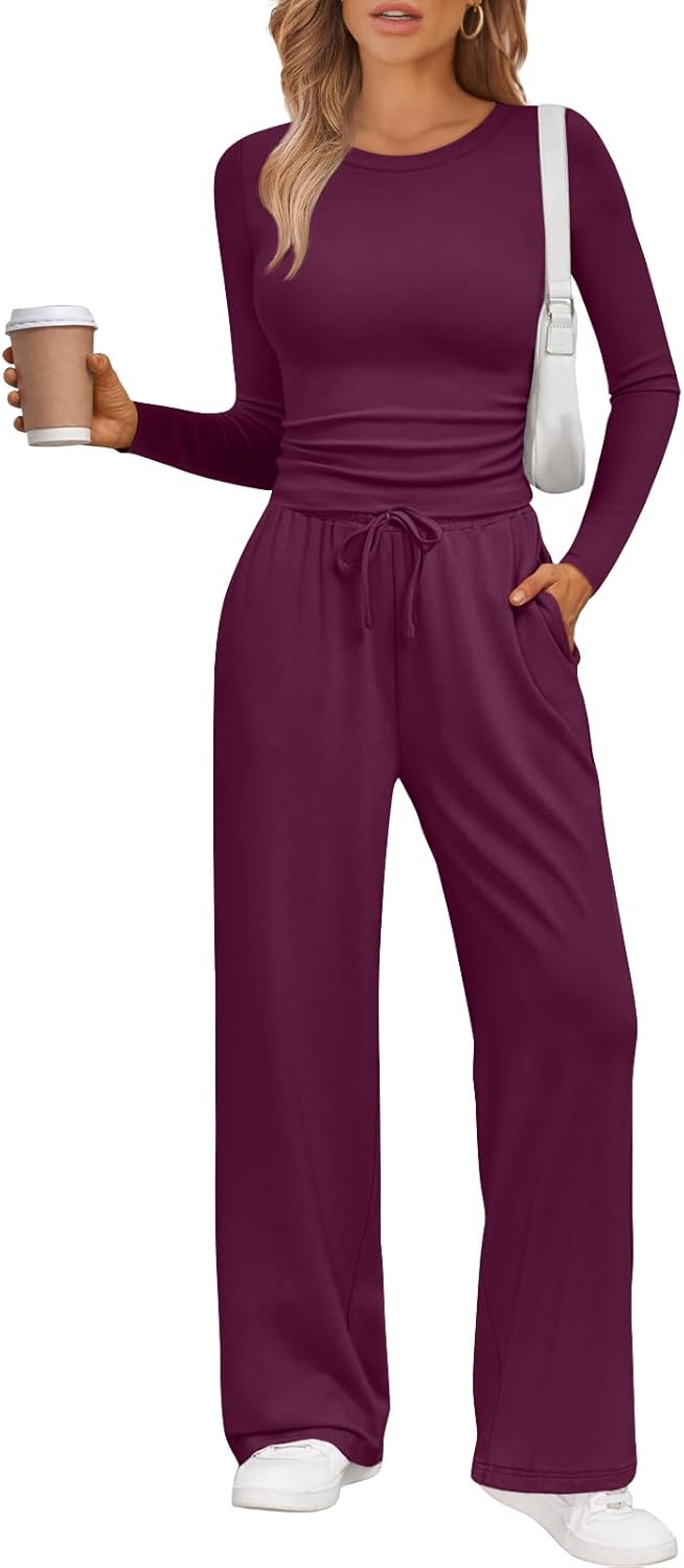 LILLUSORY 2 Piece Lounge Sets for Women Fall Outfits 2025