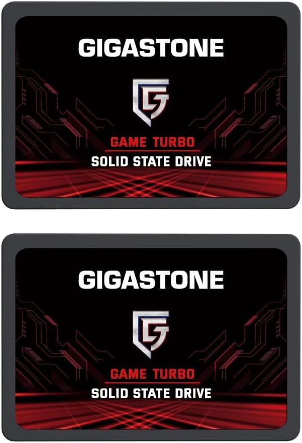 Gigastone SATA SSD 512GB 2-Pack for Fast Gaming Performance