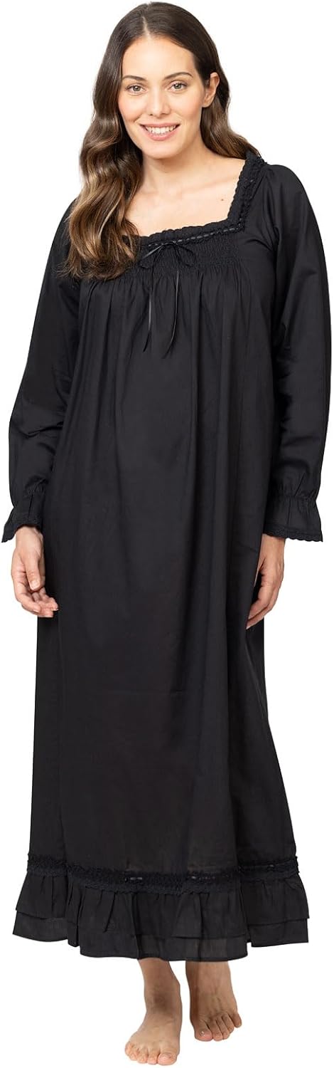 Victorian-Inspired Flannel Nightgowns for Women - Christmas Style