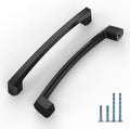 10 Pack 5 Inch Kitchen Cabinet Handles Matte Black - Solid Zinc Pulls