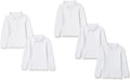 Girls Long-Sleeve Interlock Polo Shirts Multipacks - School Staples