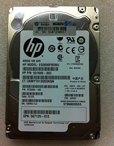 HP 641552-003 600GB 10K 6G 2.5 SAS Disk Drive Review