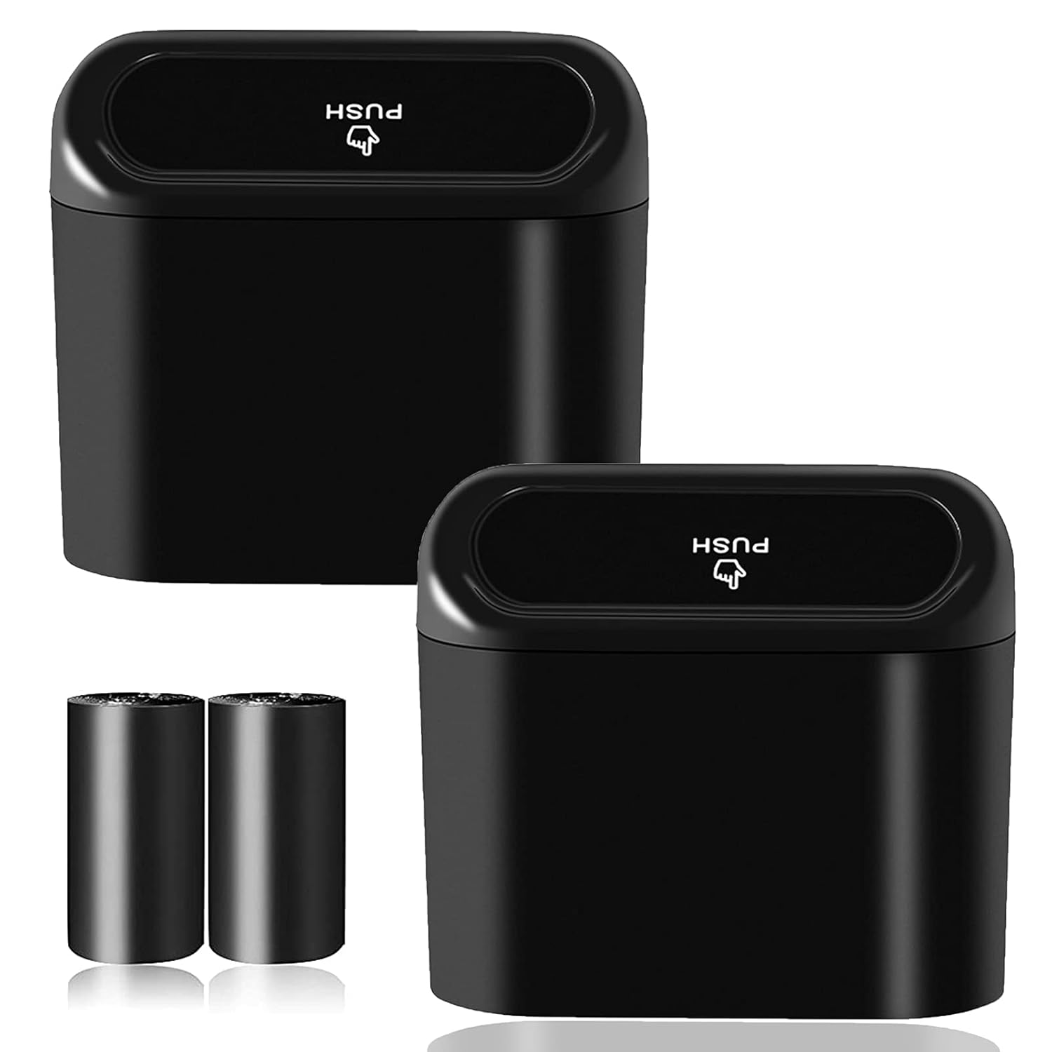 Leakproof Car Trash Bins 2-Pack 40 Bags Included
