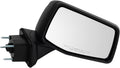 TRQ Passenger Side Power Heated Manual Folding Mirror Textured Black