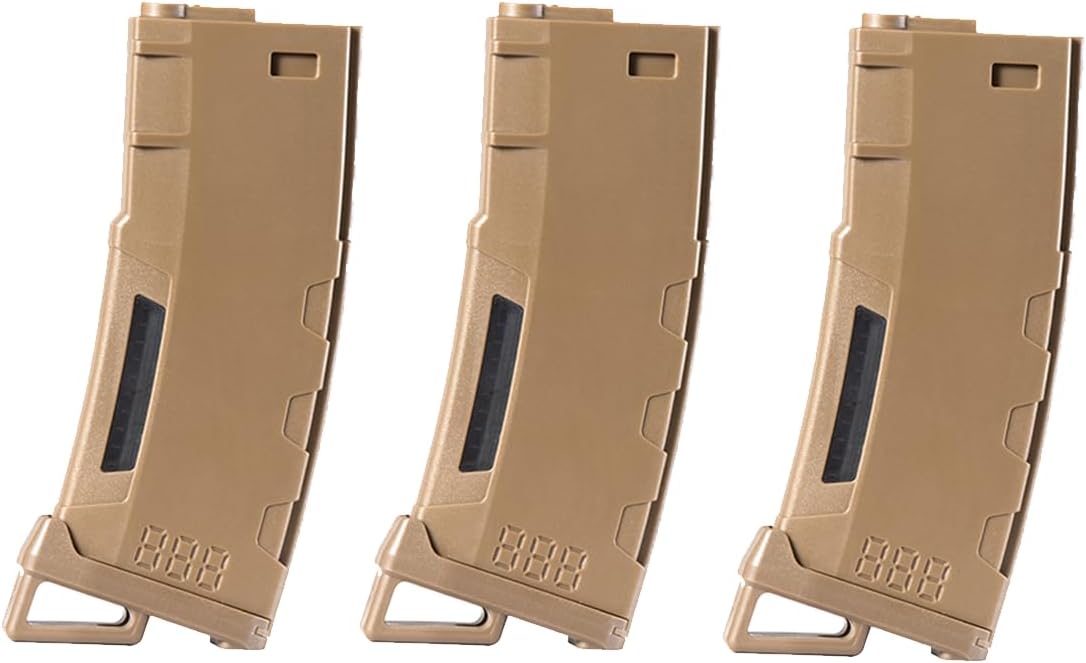 Lancer Tactical Airsoft M4 M16 Polymer 130 Round Magazine Pack