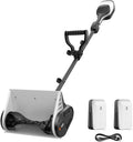 Litheli 2 x 20V 4.0Ah Cordless Snow Shovel - Powerful Brushless Snow