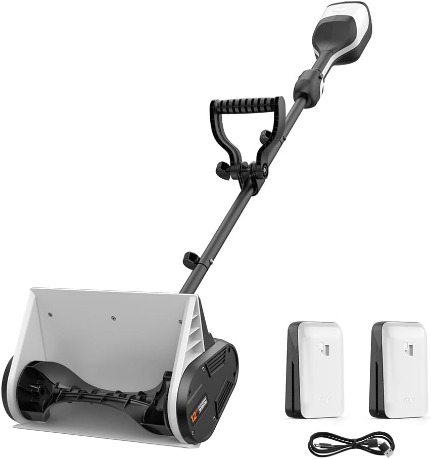 Litheli 2 x 20V Cordless Snow Shovel for Efficient Snow Removal