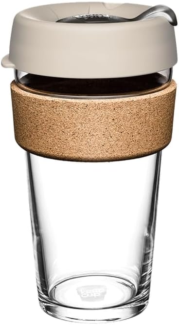 KeepCup Brew Cork Reusable Coffee Cup - 16oz Glass & Cork
