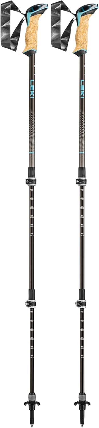 LEKI Lightweight Aluminum Walking Poles - Adjustable & Durable
