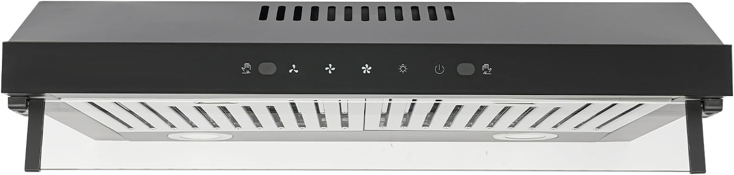 24 inch Stainless Steel Range Hood with 900CFM Powerful Fan
