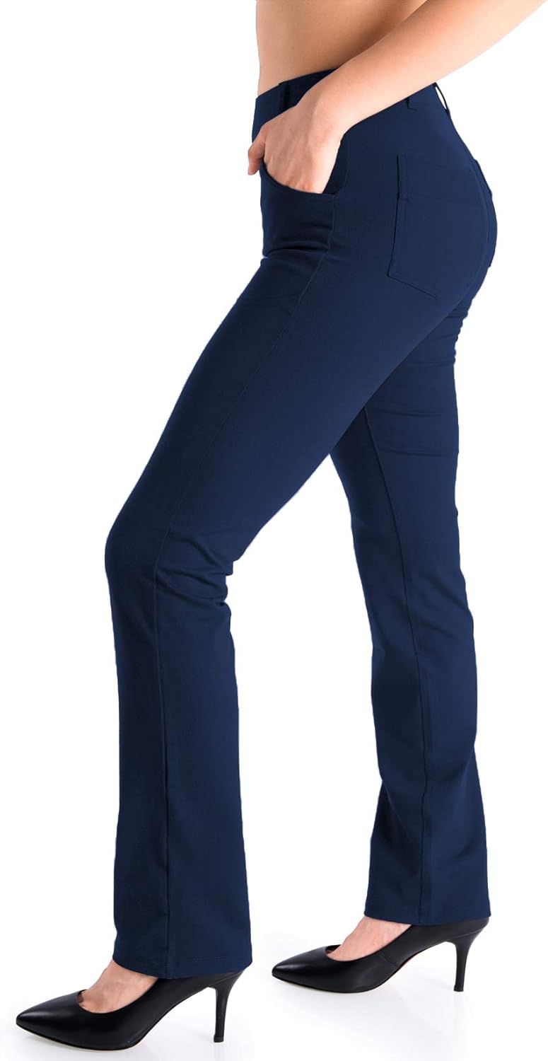 Yogipace Women's Straight Leg Yoga Dress Pants for All Heights