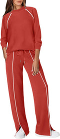Lounge Sets for Women 2 Piece Wide Leg Pant Matching Set - Cozy Travel