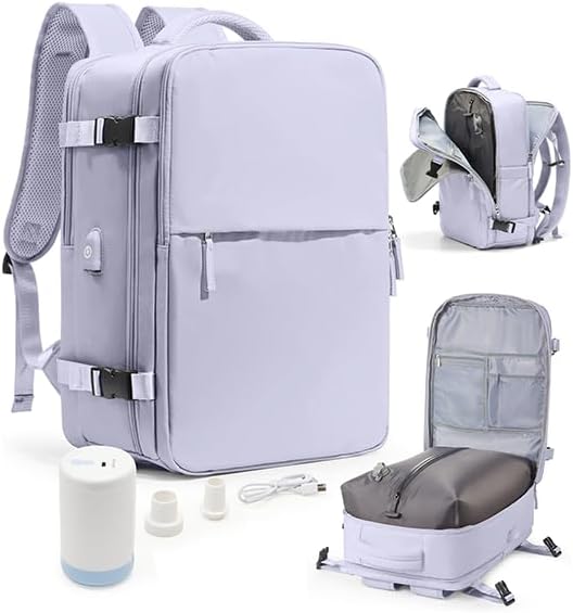 Vacuum Seal Travel Backpack with Air Pump for Easy Packing