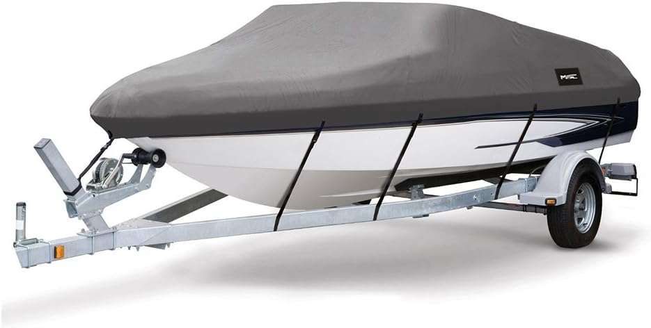 Heavy Duty Oxford Polyester Trailerable Boat Cover for V-Hull