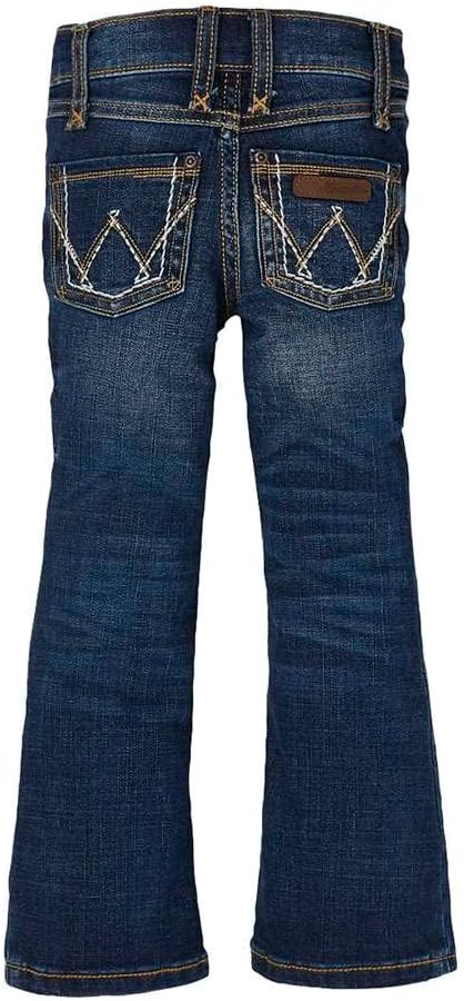 Wrangler Girls Dark Wash Boot Cut Jeans for Stylish Comfort