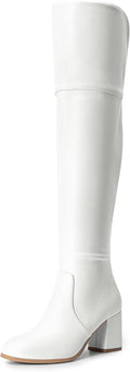 DREAM PAIRS Thigh High Block Heel Over The Knee Boots - Stylish
