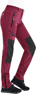 Postropaky Womens Softshell Snow Ski Pants - Waterproof Insulated Fit