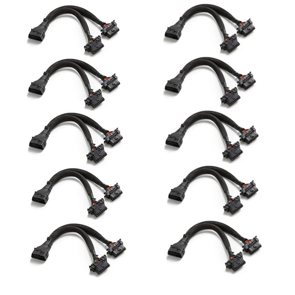 bbfly-B6 OBD II Splitter Extension Cable Adapter for Easy Use