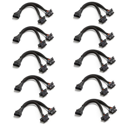 bbfly-B6 OBD II Splitter Extension Cable Adapter for Easy Use