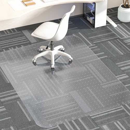 Office Chair Mat for Carpet - Clear Thick Rolling Protector
