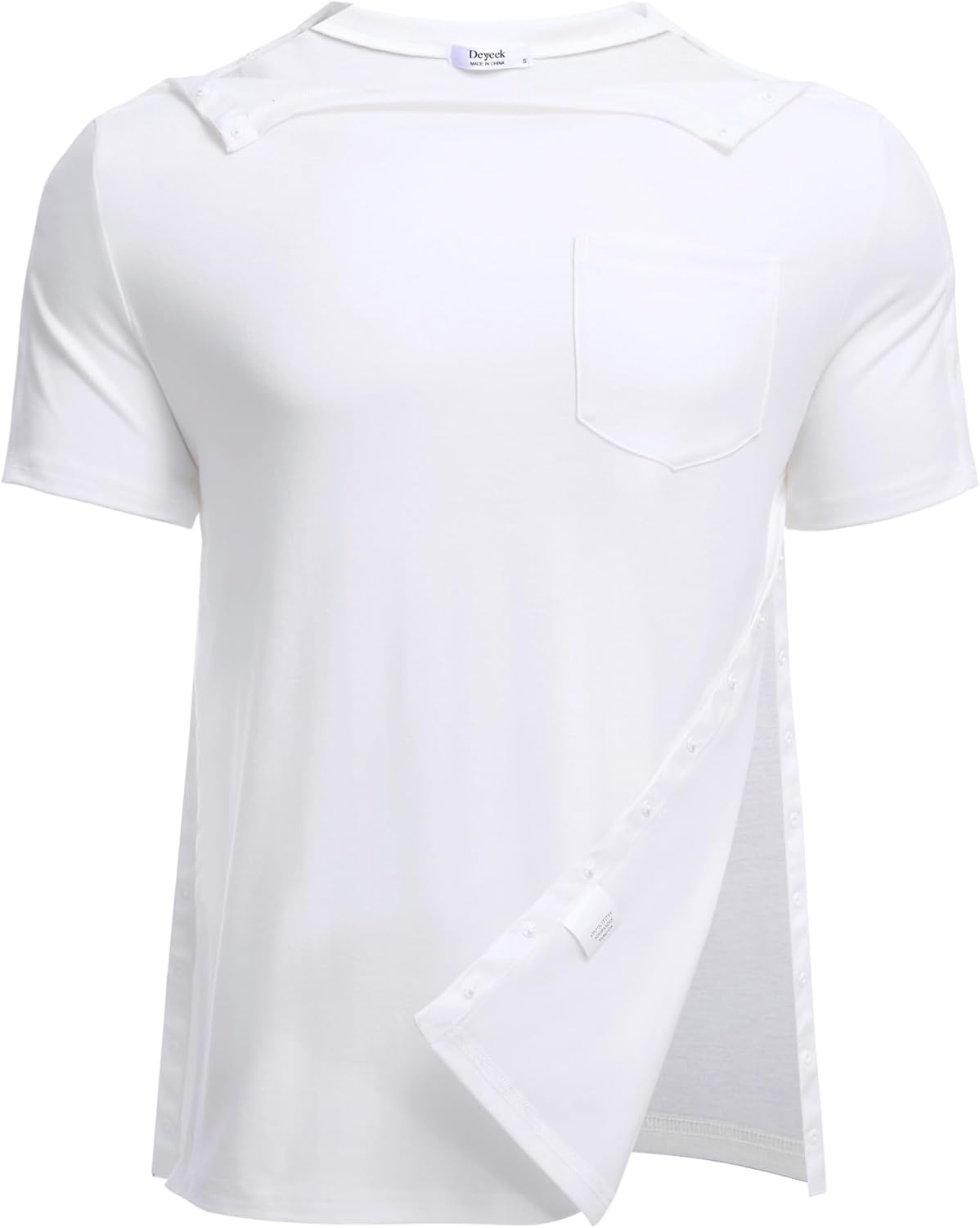 Deyeek Men's Post Shoulder Surgery Shirts for Recovery Comfort