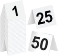 Restaurant Table Numbers 1-50 White Tent Table Numbers - Clear Visible